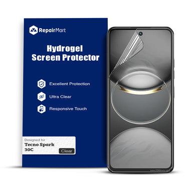 Tecno Spark 30C Compatible Premium Hydrogel Screen Protector With Full Coverage Ultra HD